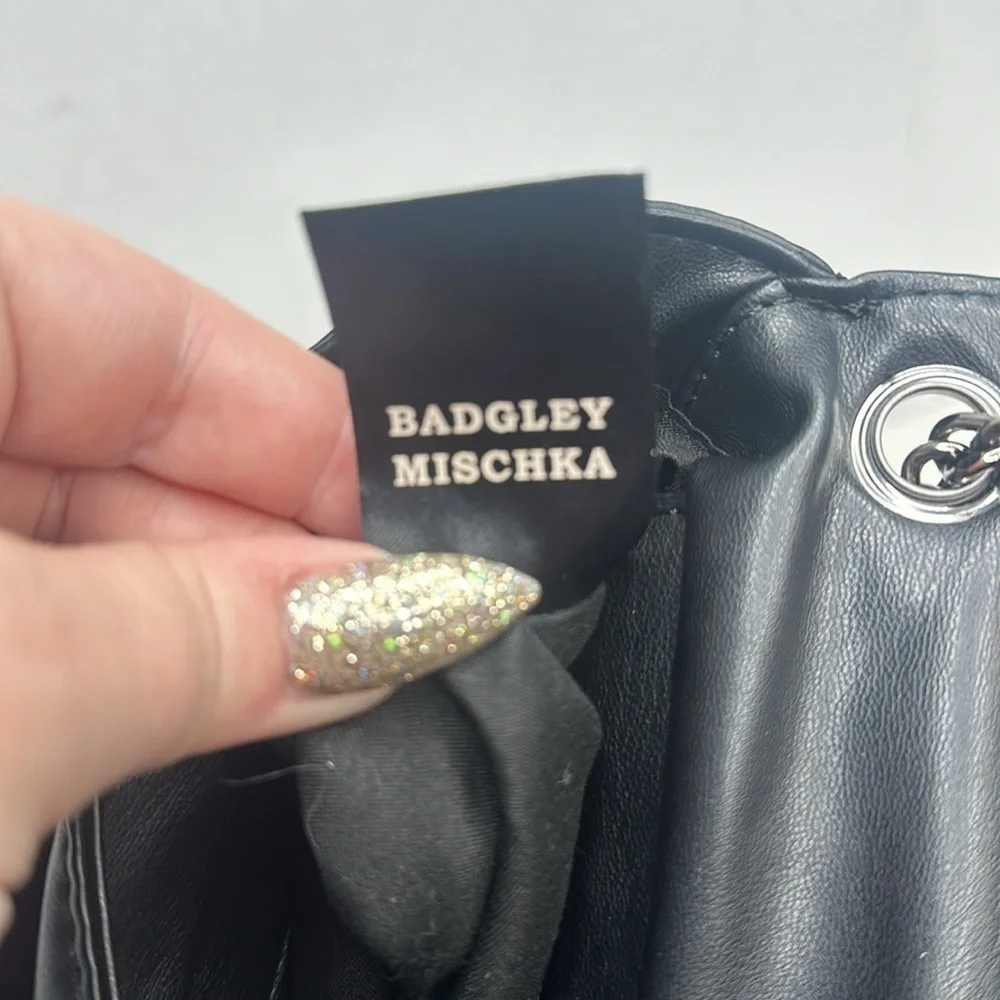 Badgley Mischka Quilted Leather Crossbody Bag